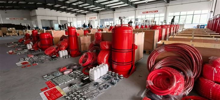 High Quality Vehicle Fire System Detection Cable Fire Suppression System 85L For Mining Heavy Equipment high quality